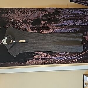 Gray Knitted Womens Sweater Dress w/tags